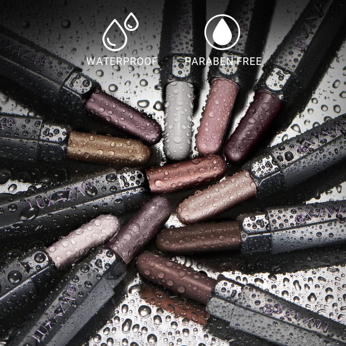 LUXAZA eyeshadow stick packaging enhanced ergonomic design for travel