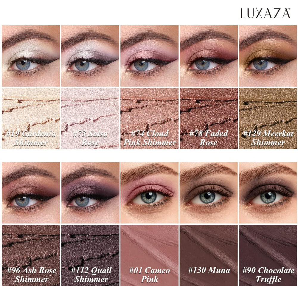 LUXAZA eyeshadow stick shimmer neutral brown swatch adds subtle glow