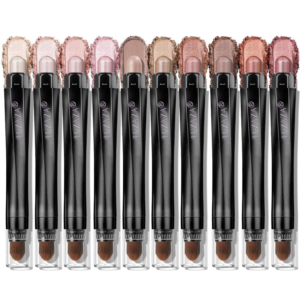 LUXAZA PRO brown eyeshadow stick packaging shows premium gift ready presentation