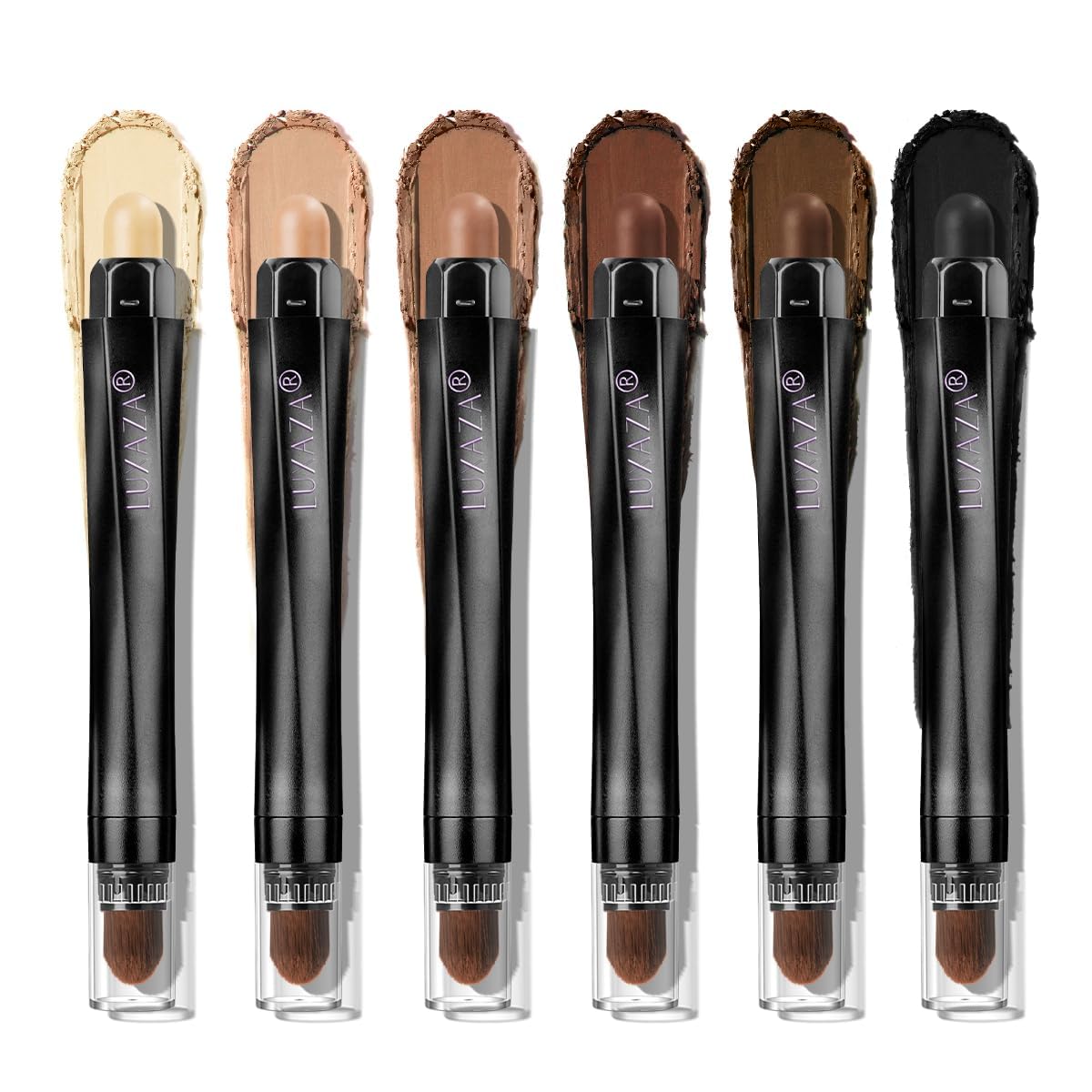 LUXAZA PRO Brown Eyeshadow Stick offers soft, creamy texture for effortless eye definition.