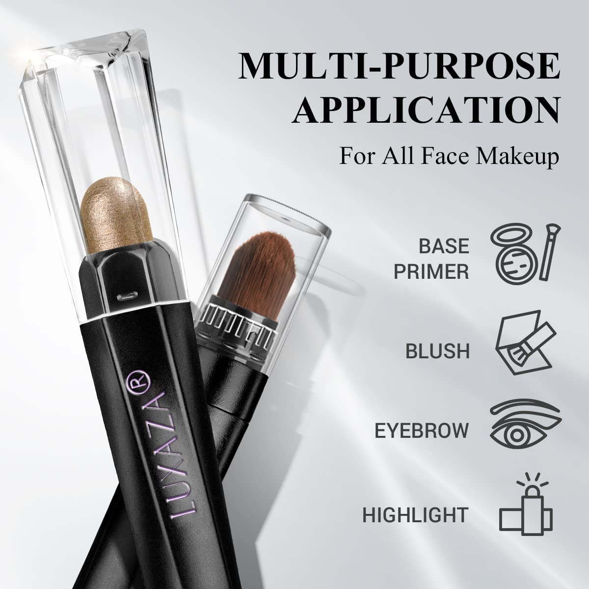LUXAZA PRO eye look swatch demonstrates day-to-night versatility of neutral shades