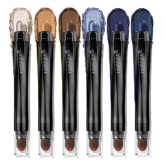 LUXAZA PRO Jeans Blue 6pcs set—coordinated colors for versatile eye looks.
