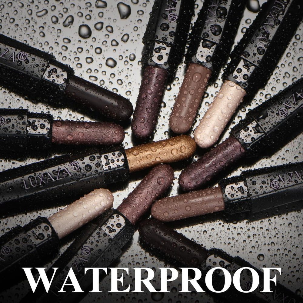 LUXAZA PRO long-wear emphasis image hints at durable 10–12 hour wear