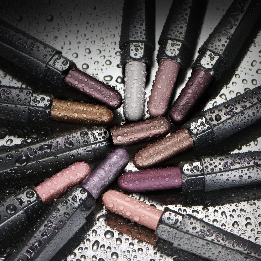LUXAZA PRO metallic bronze smoky eyeliner pencil for dramatic definition