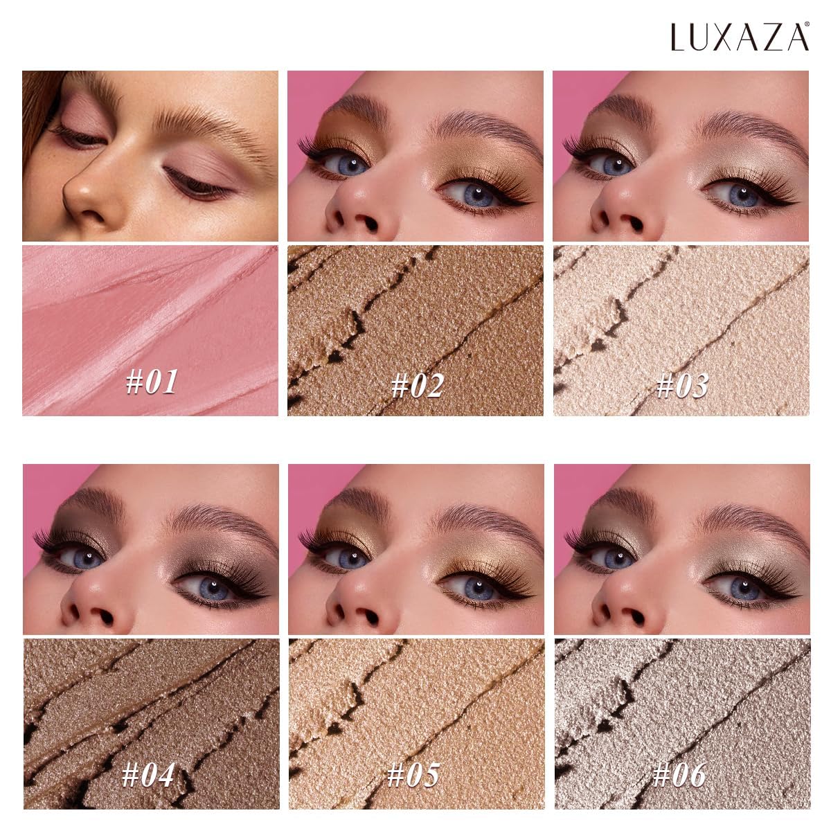 Luxaza Pro neutral-eyeshadow-stick easy-glide application for quick sculpt and definition.