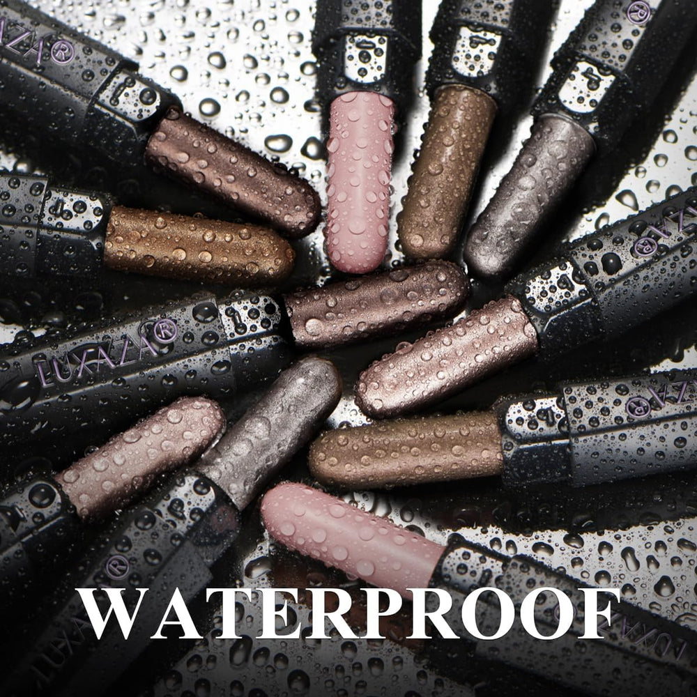 Luxaza Pro neutral-eyeshadow-stick hexagonal-tube design offers comfortable grip.
