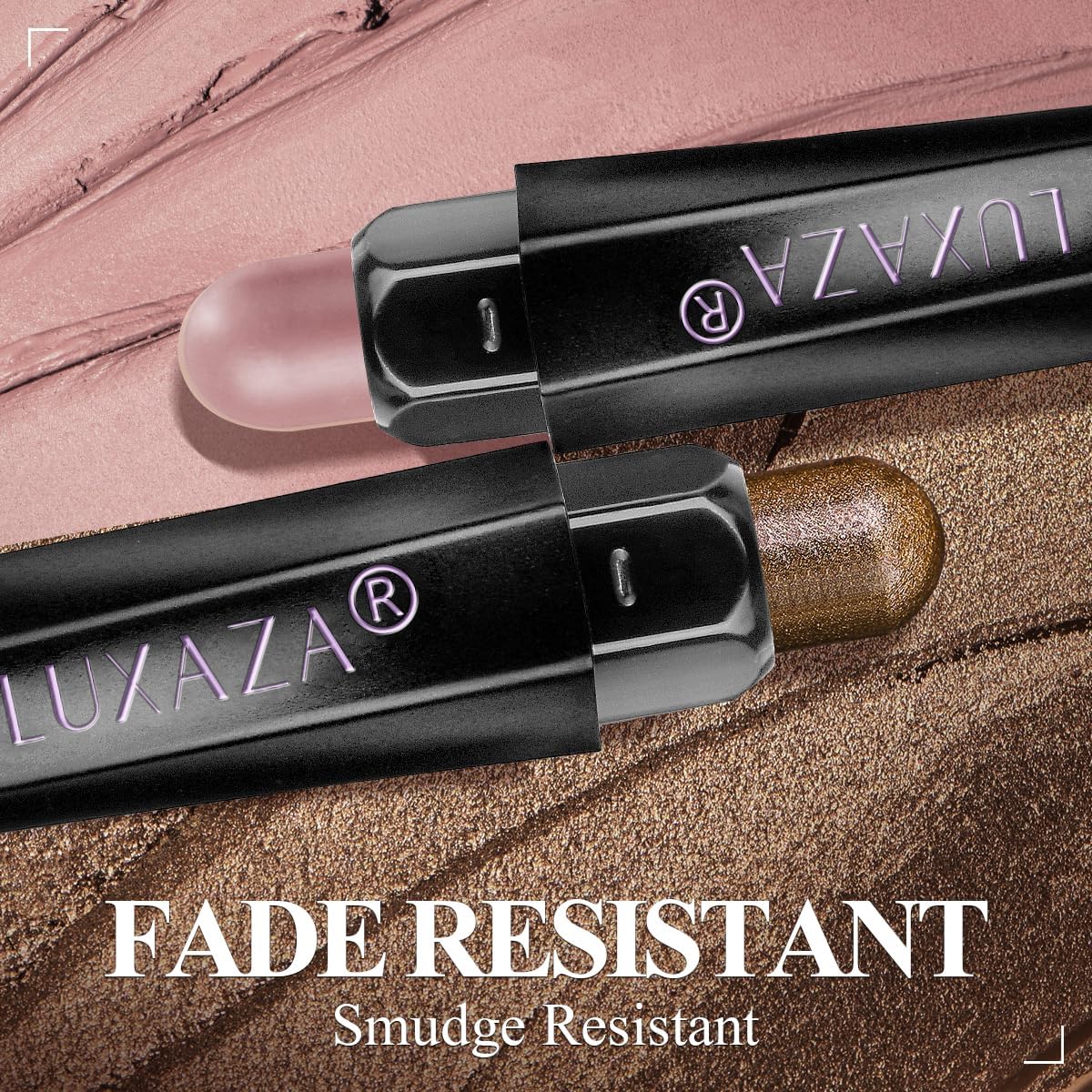 Luxaza Pro neutral-eyeshadow-stick long-wear 10–12 hour finish for all-day color.