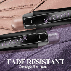 LUXAZA PRO Plum Eyeshadow Stick with built-in brush enables precise blending and smudge-free finish.