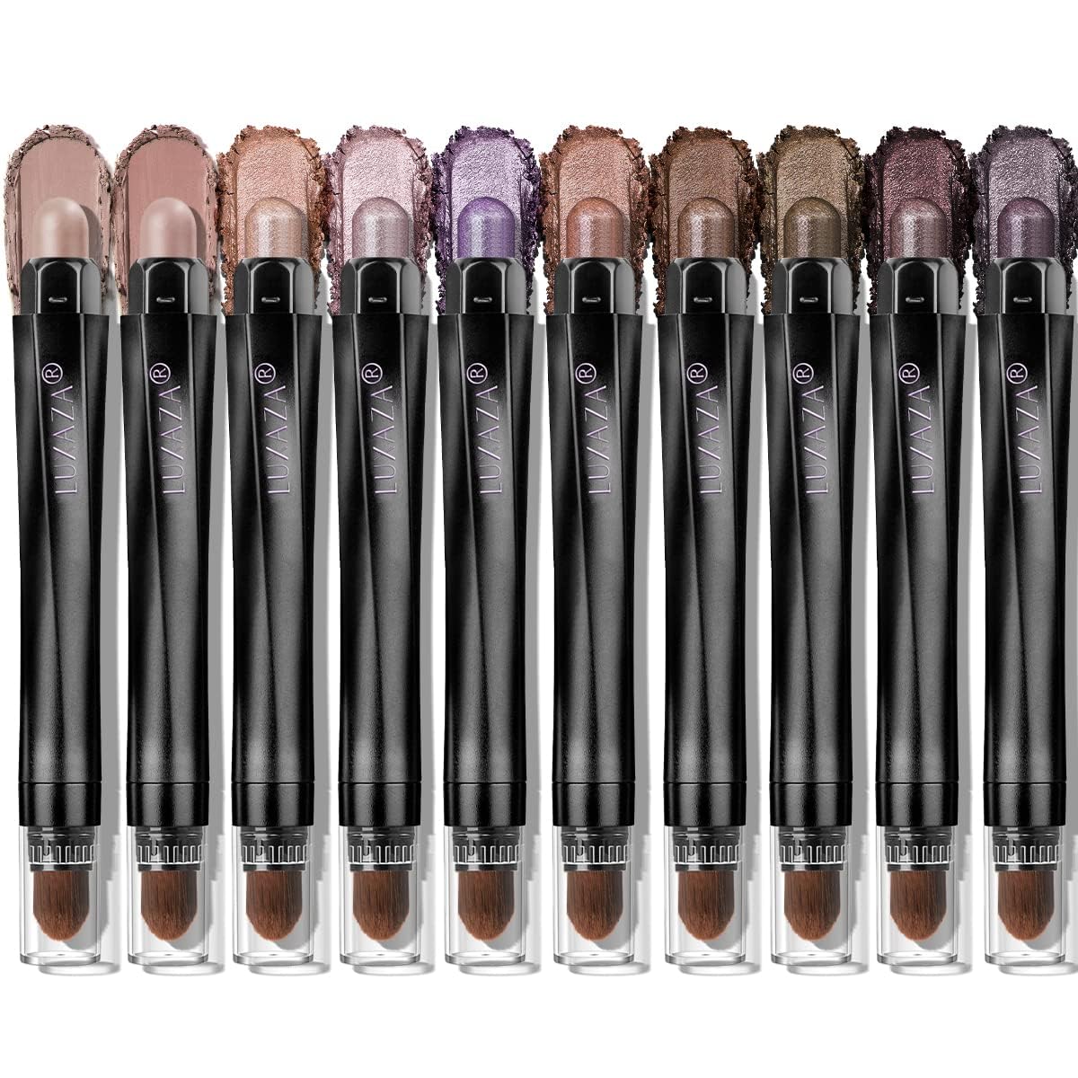 LUXAZA PRO Plum Eyeshadow Stick packaging highlights premium gift-ready presentation for gifting and everyday elegance.