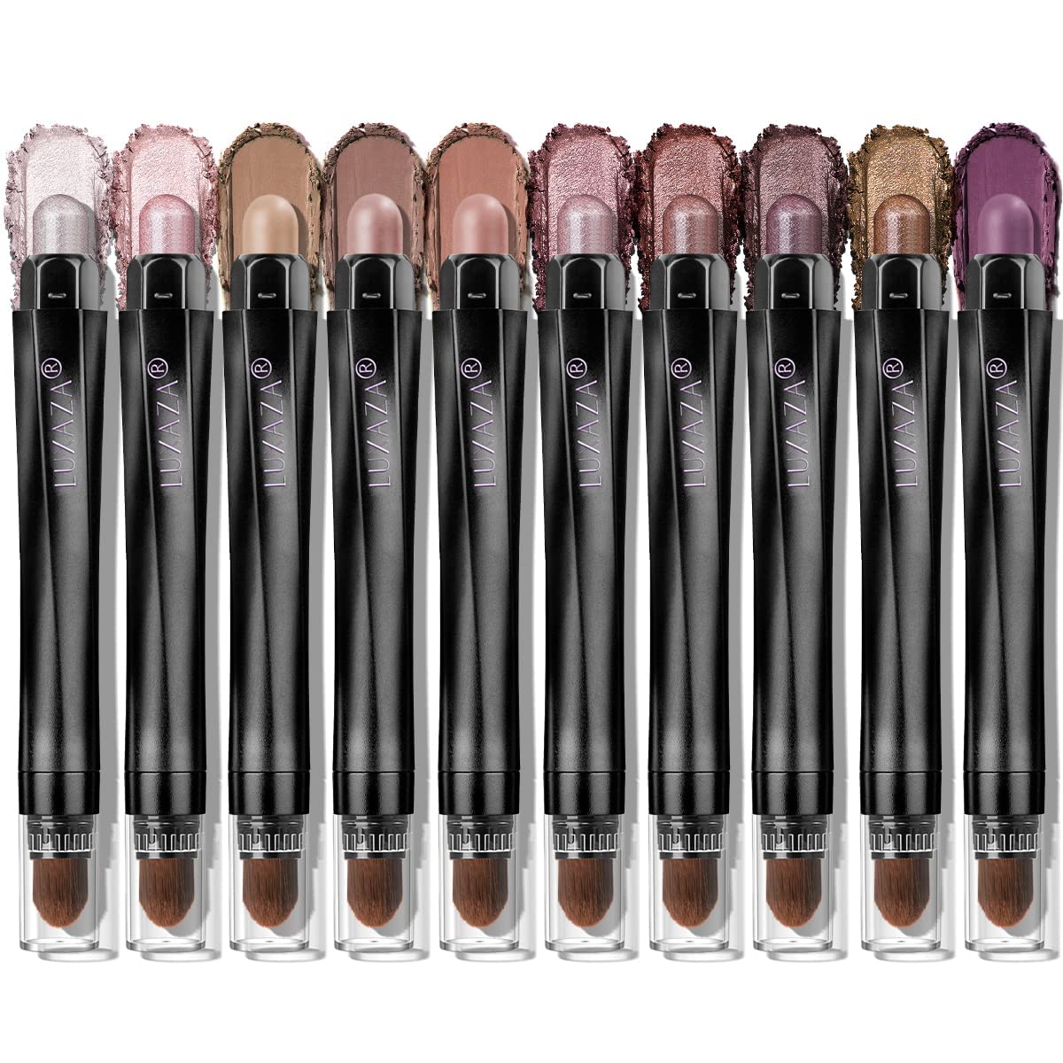 LUXAZA PRO plum eyeshadow stick set ready for day-to-night looks