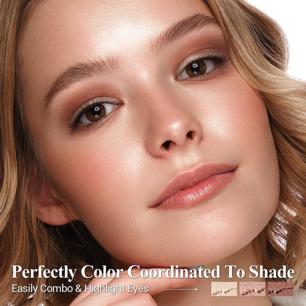 LUXAZA PRO shimmer eyeshadow-stick hexagonal tube offers comfortable grip.