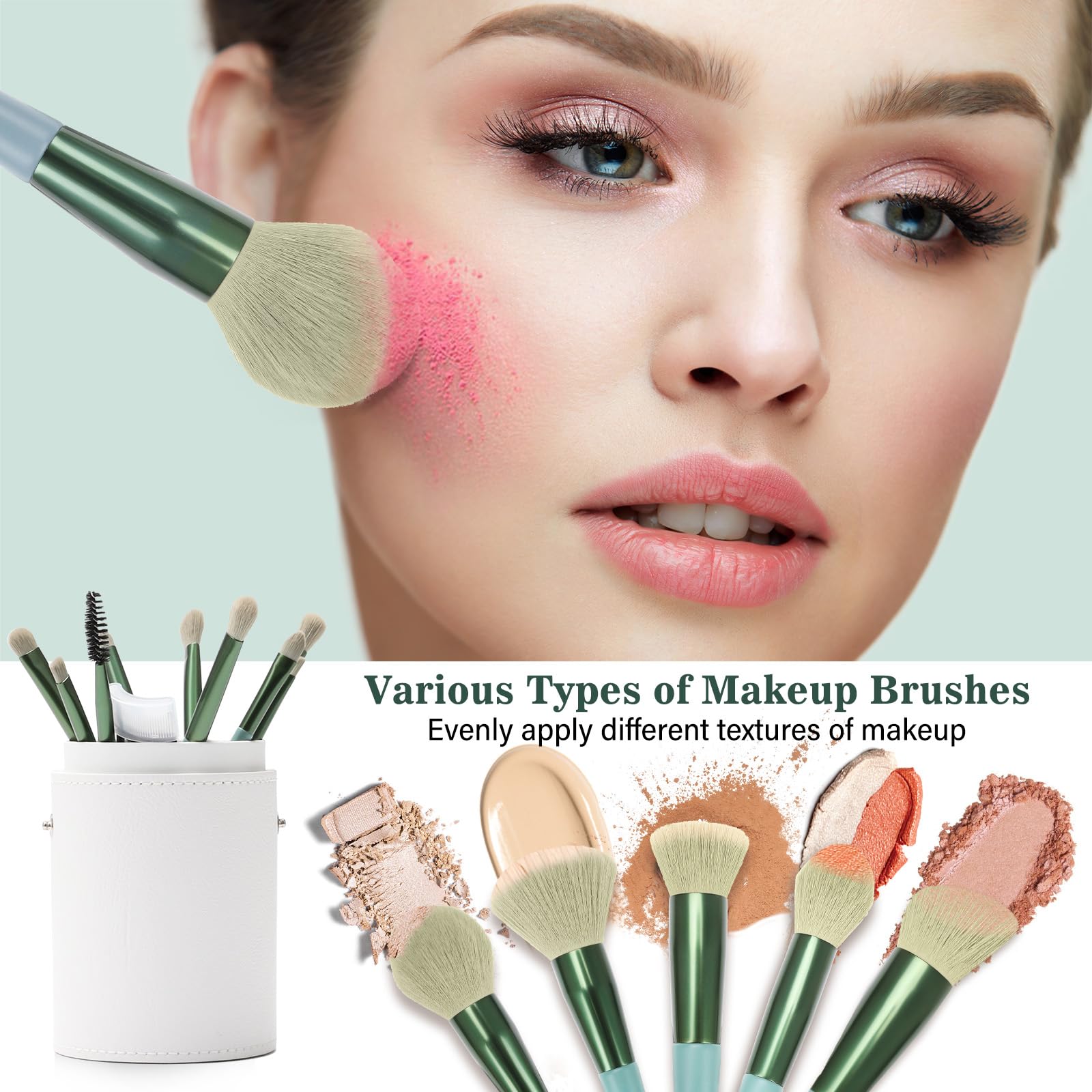 LUXBRU wooden-handled brushes offer ergonomic grip for comfortable, precise application.