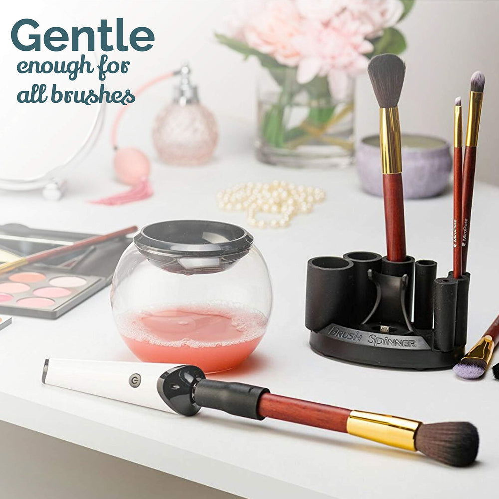 Luxe break-resistant-bowl provides sturdy cleaning basin for confident, spill-free sessions