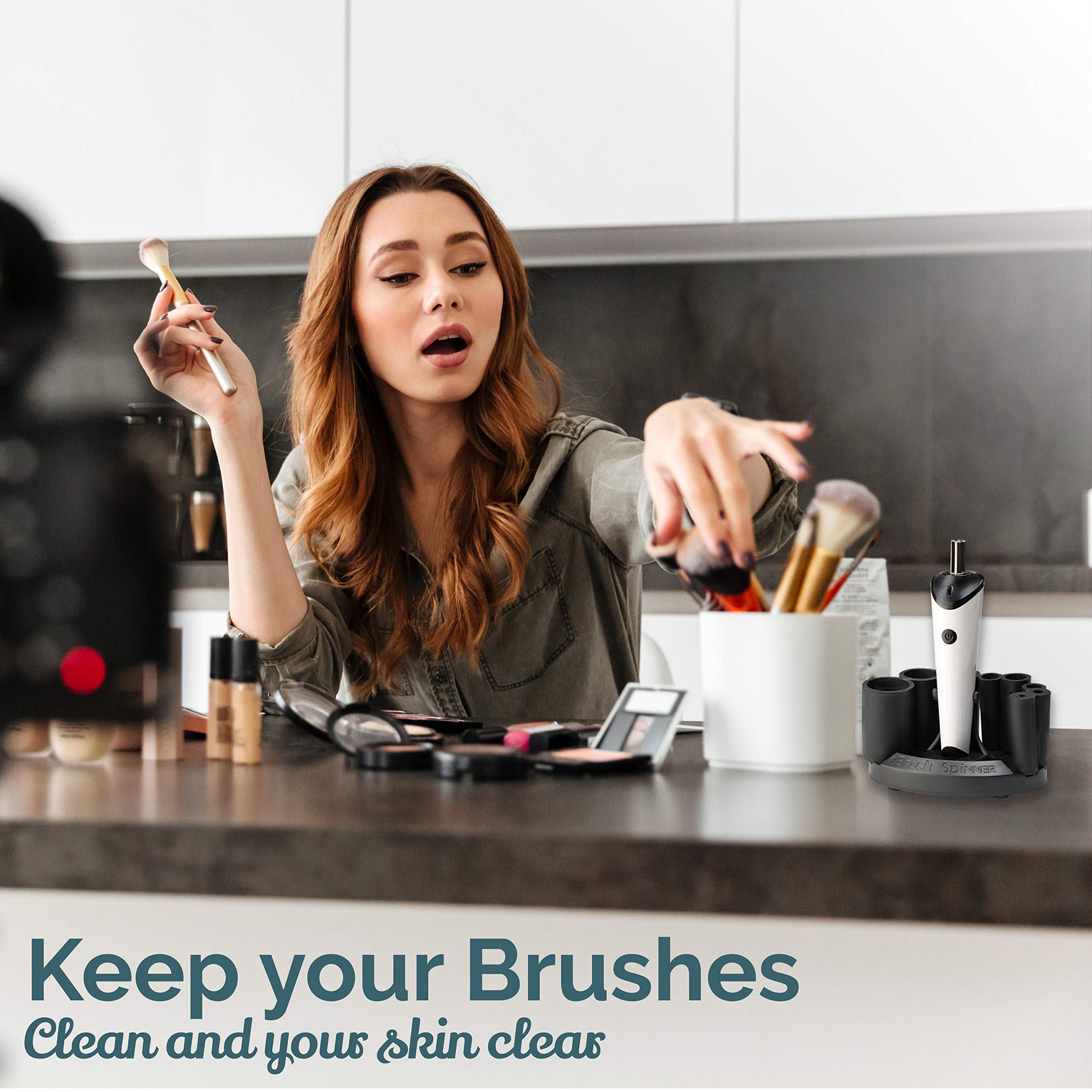 Luxe cleaning-solution-5oz bottle helps start a complete sanitizing routine for brushes