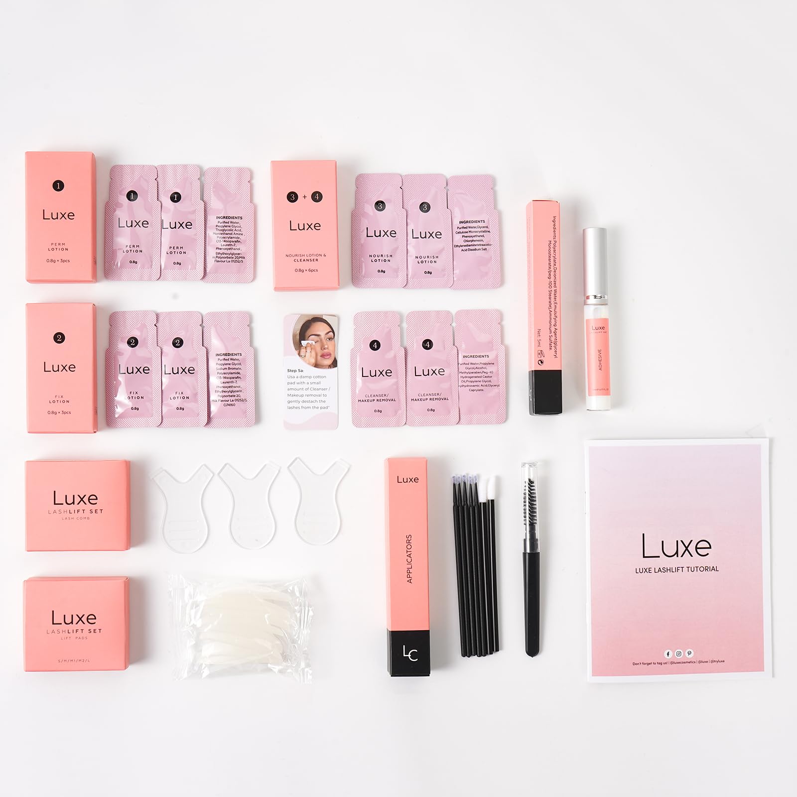 Luxe Cosmetics Lash Lift Kit Conditioner Bottle nourishes lashes for healthier lift