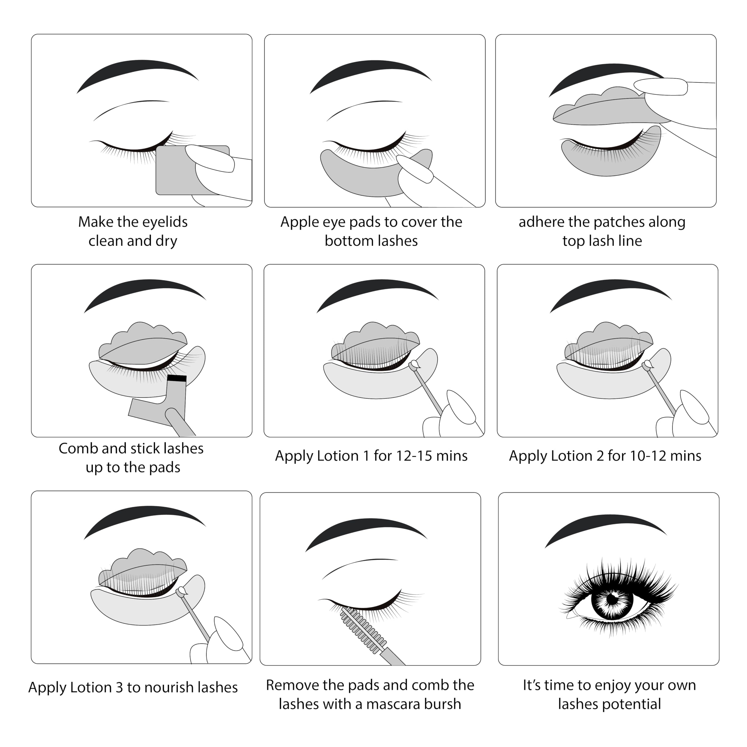 Luxe Cosmetics Lash Lift Kit conditioning treatment helps nourish and hydrate lashes