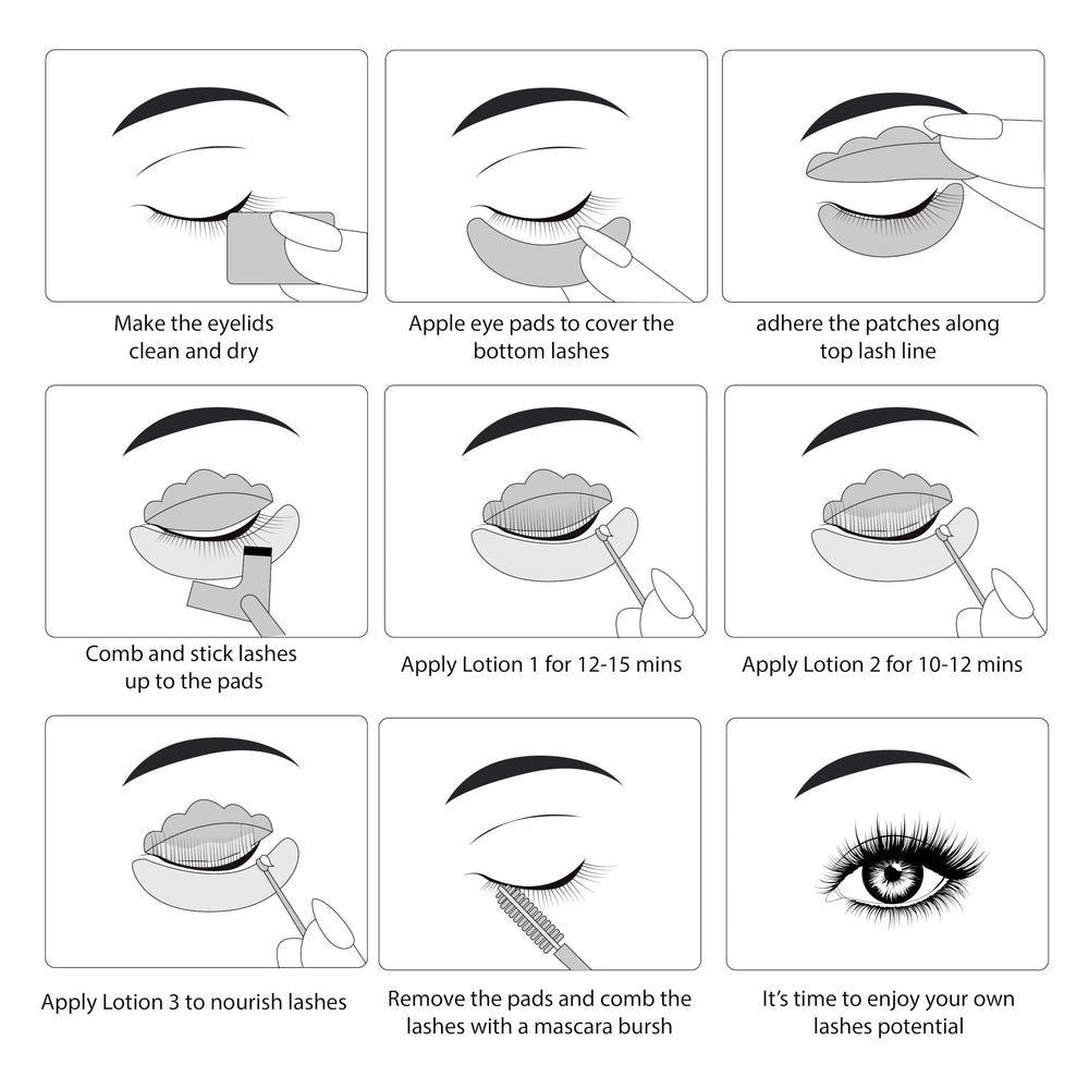 Luxe Cosmetics Lash Lift Kit conditioning treatment helps nourish and hydrate lashes