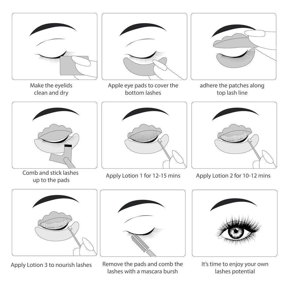 Luxe Cosmetics Lash Lift Kit Hypoallergenic Ingredients designed for sensitive eyes