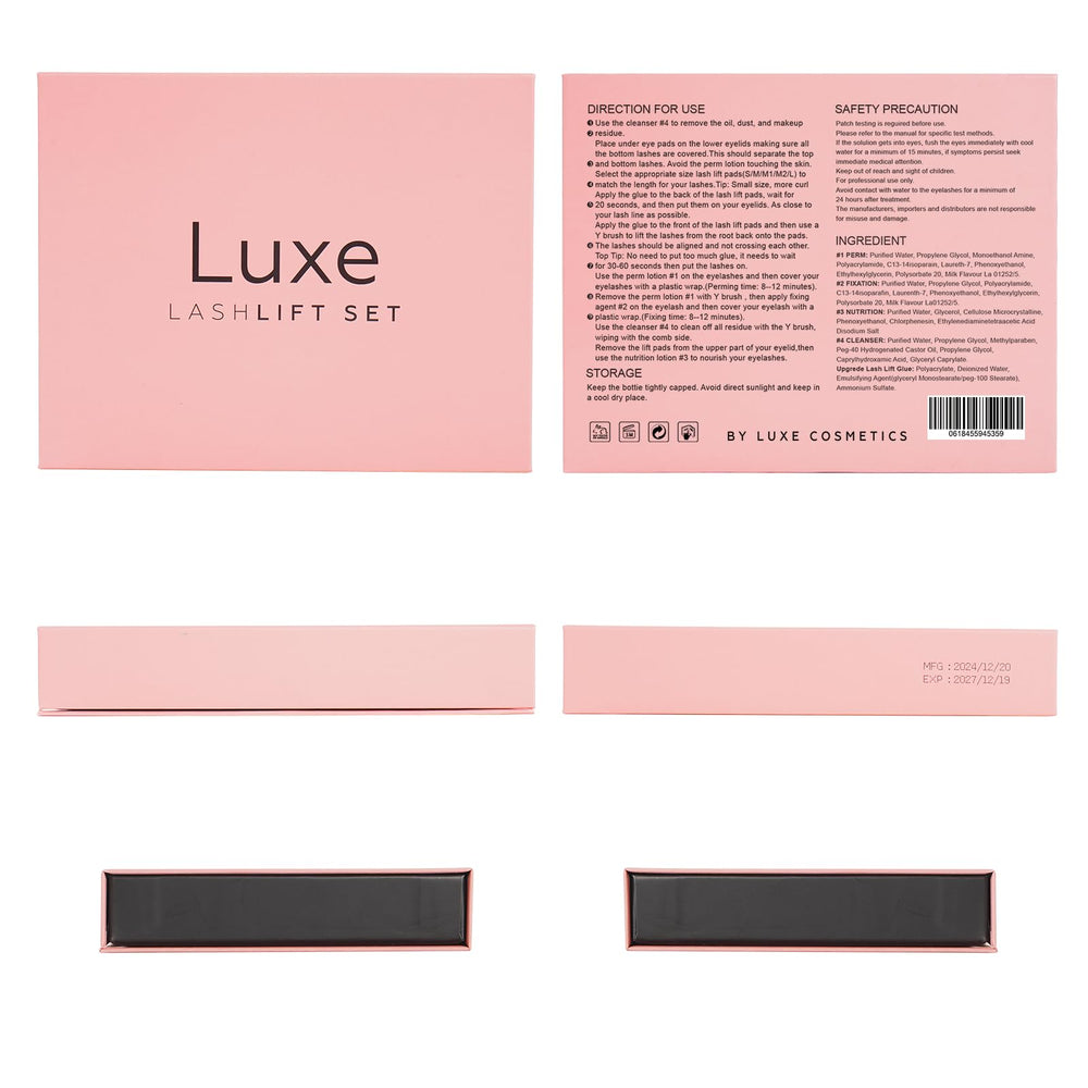 Luxe Cosmetics Lash Lift Kit Lift Pads Collection offers versatile sizes for all eye shapes