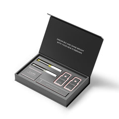 Luxe Cosmetics brow pads and Y-shaped tools prepared for flawless lamination