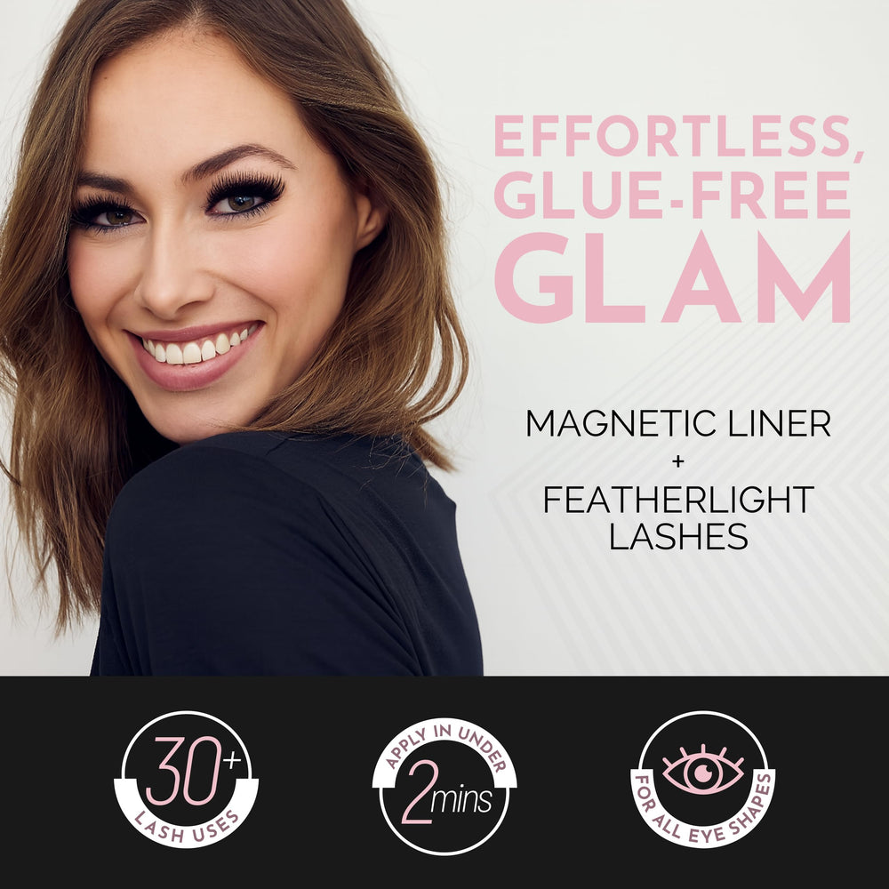 Luxillia lashes closeup highlights natural lash blend for everyday wear.