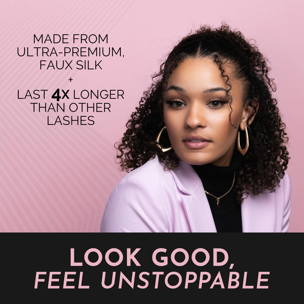 Luxillia natural-look lashes blend for a softer daytime finish.