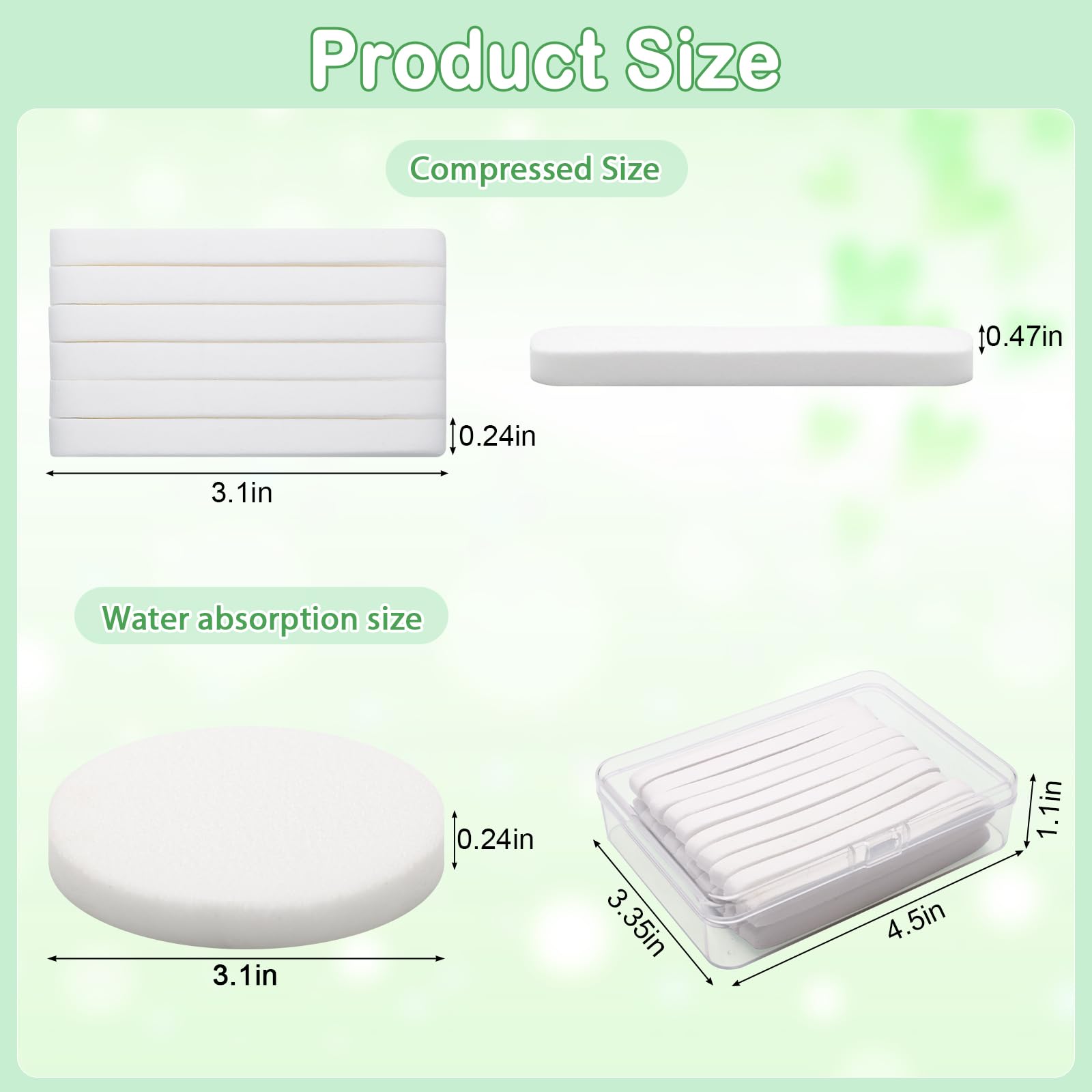 Luxiv compressed face sponge soaking before use shows quick hydration and soft texture