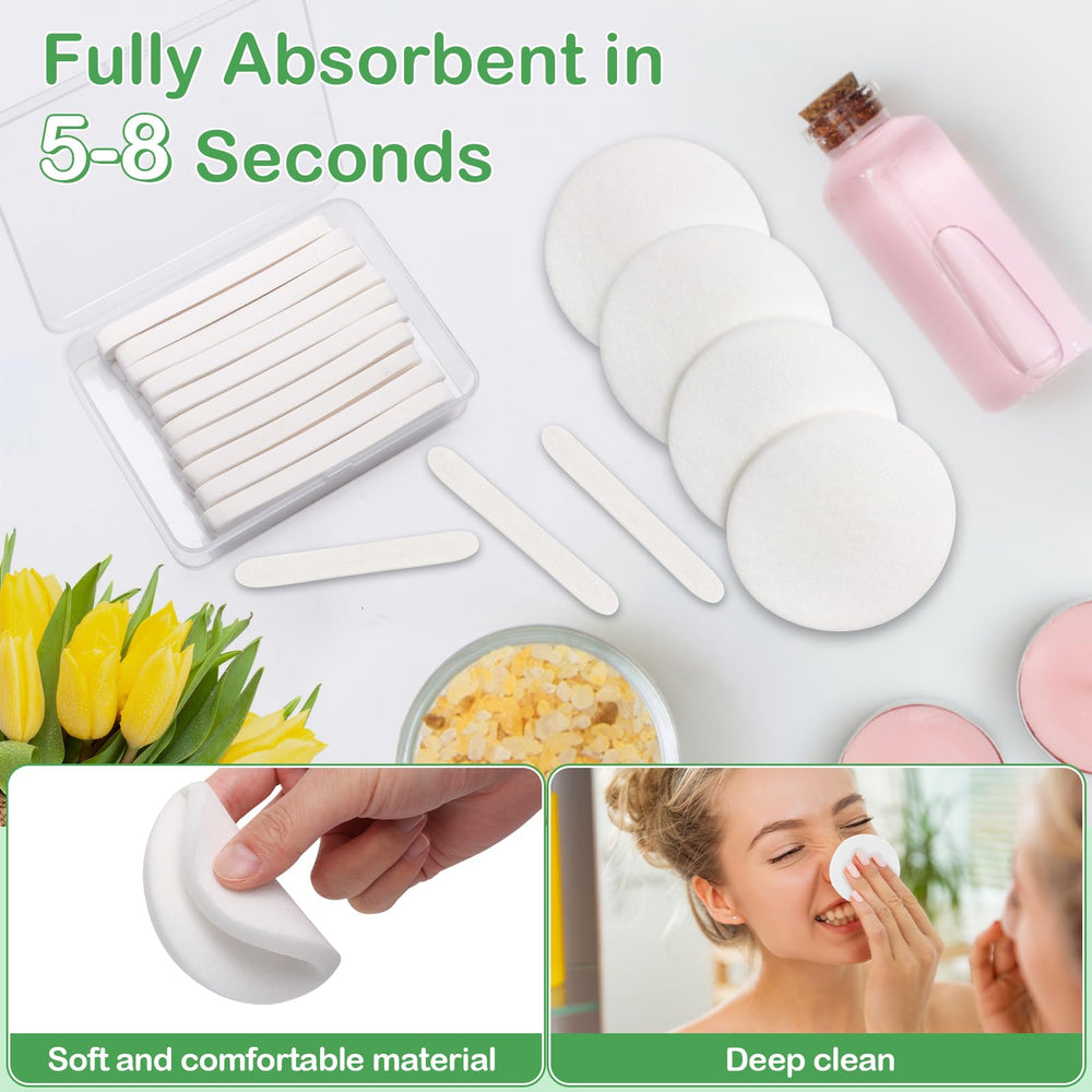 Luxiv multi-purpose facial sponge for cleansing, exfoliation, and makeup removal