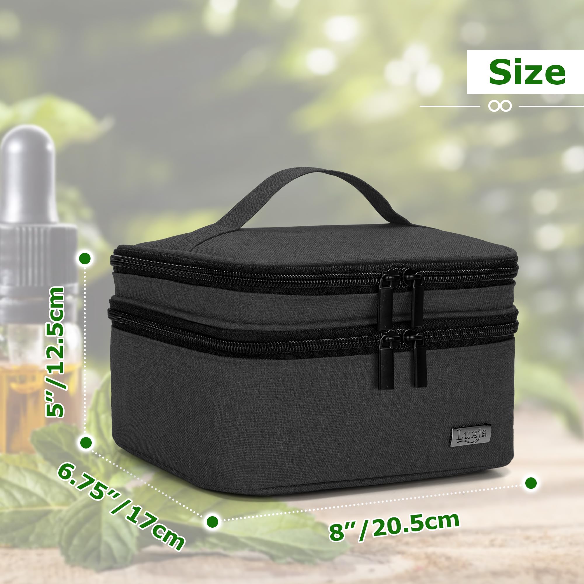 LUXJA compact dimensions support luggage packing for travel.