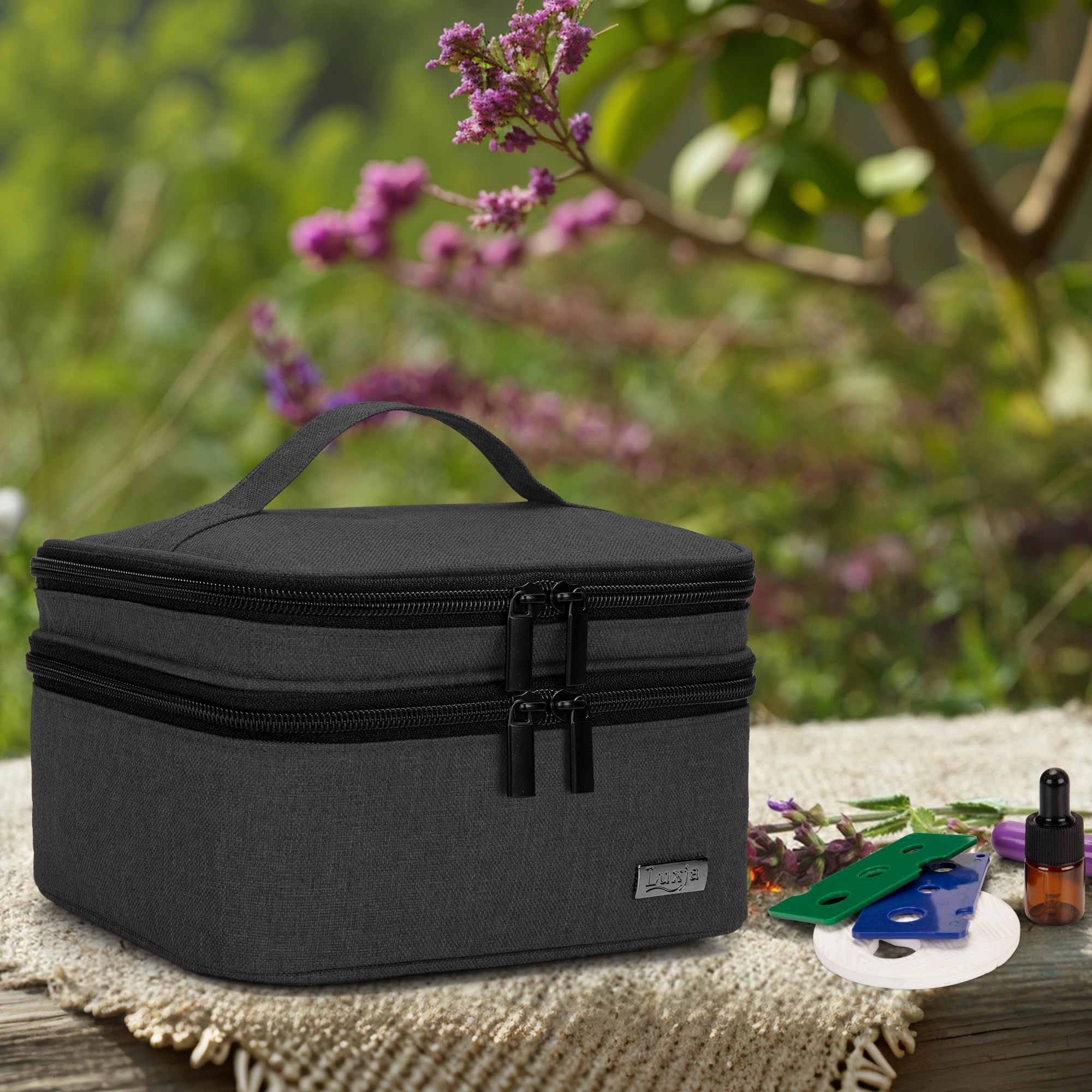 LUXJA double-layer design with adjustable dividers enhances customization.