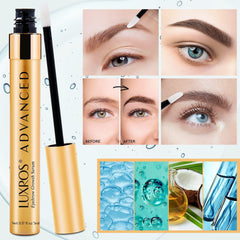 LUXROS eyebrow serum packaging box conveys premium, cruelty-free brow-enhancing experience.