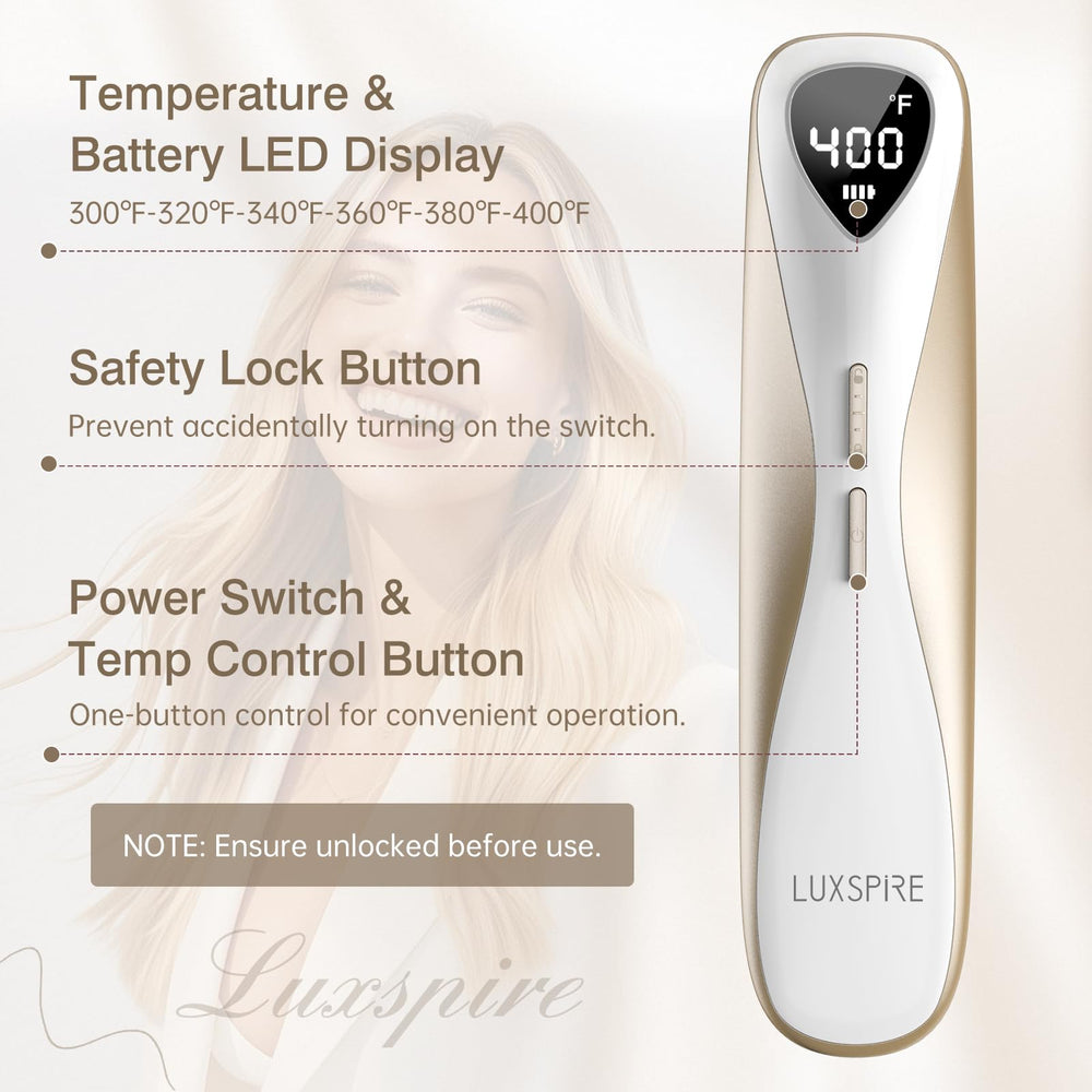 Luxspire anti-scald design and safety features ensure comfortable styling.