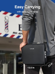 Luxtude Large Barber Case clipper guards inside maintains instant access