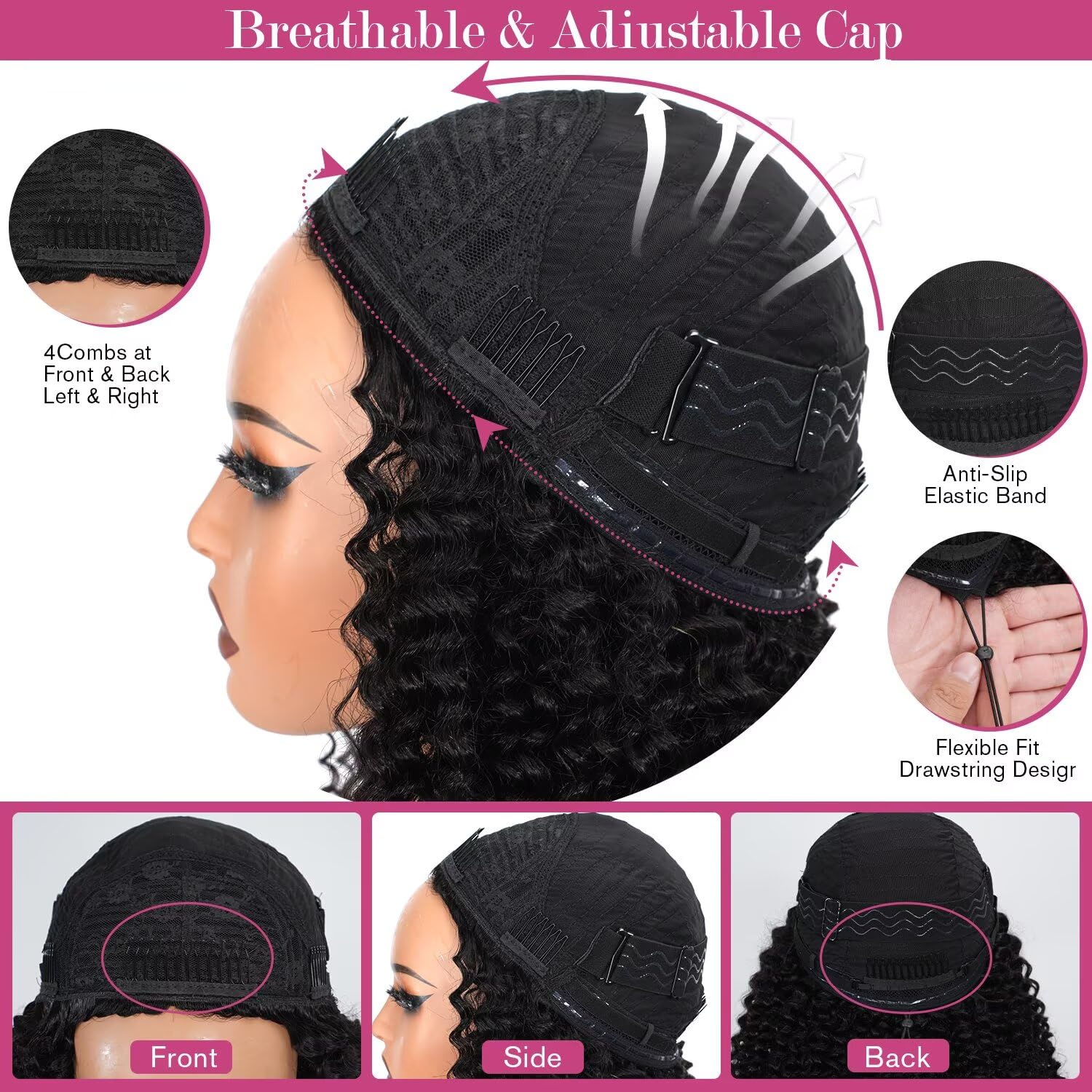 Luxyrose kinky curly half wig 20-inch length adds dramatic volume