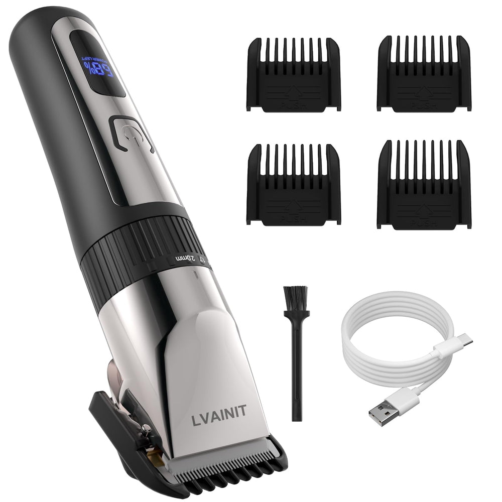 LVAINIT hair clippers cordless design enables convenient at-home grooming.