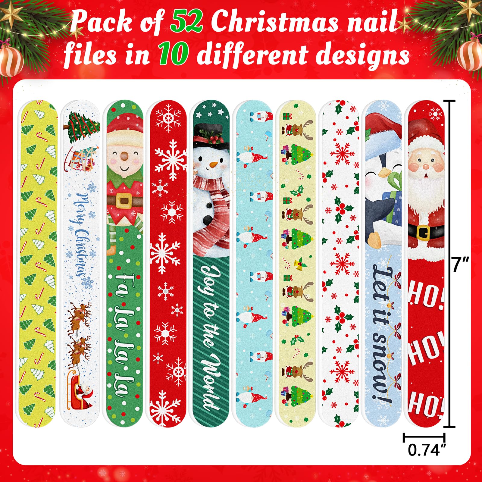 Lvdeer 7-inch emery boards portable travel kit for on-the-go nail care