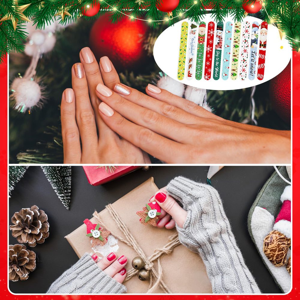 Lvdeer Christmas nail files EVA boards designed for daily nail care and easy shaping