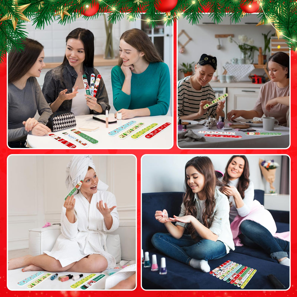 Lvdeer emery boards with holiday designs for quick shaping and festive gifting