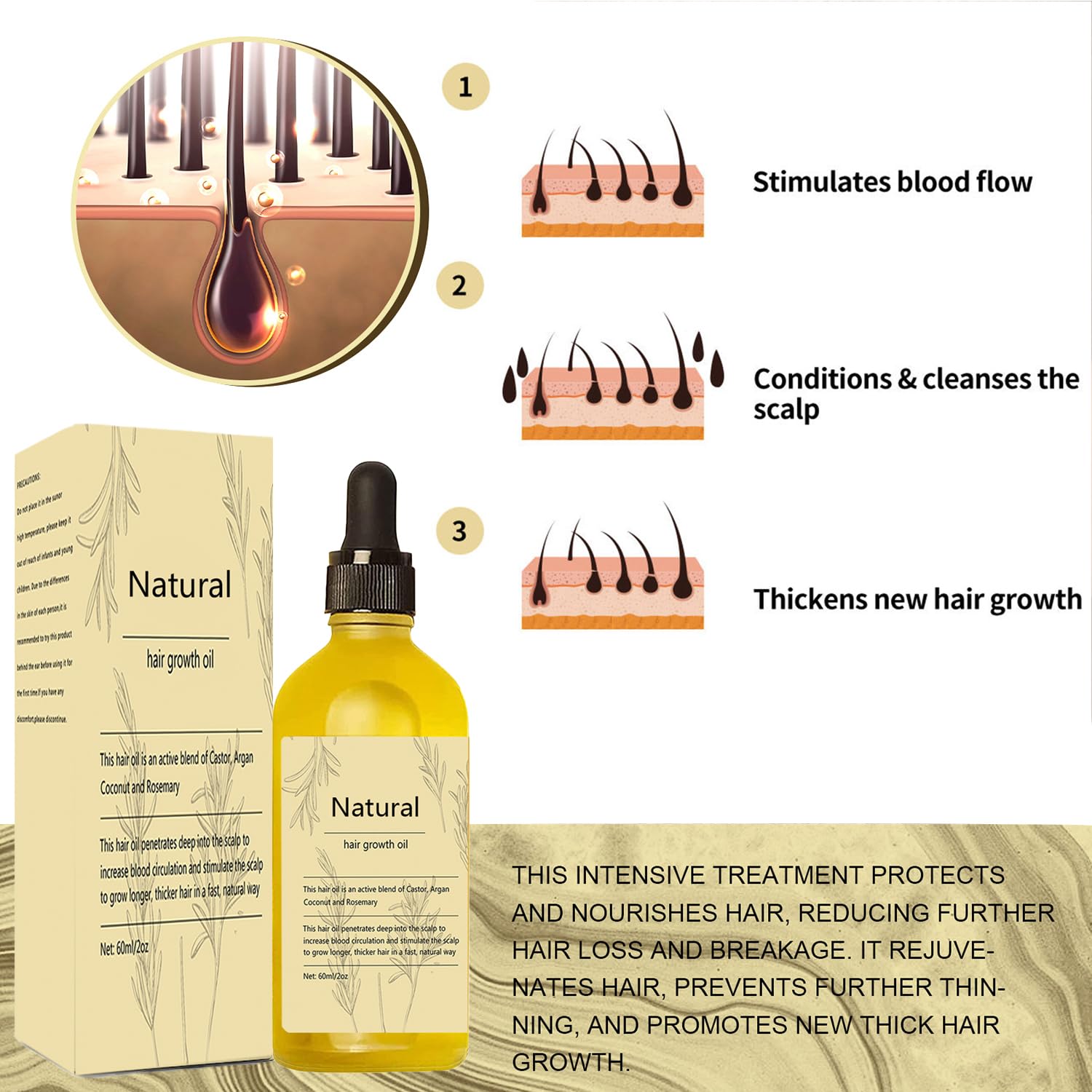 Lvjonya rosemary oil dropper closeup shows rich oil texture