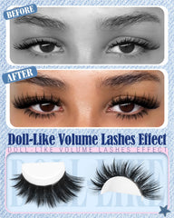 Lvmixwig bottom lashes extend definition for a complete eye makeup.