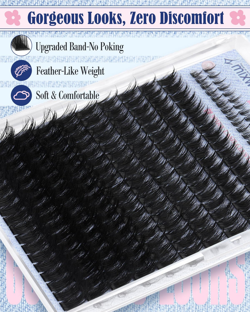 Lvmixwig lash tweezers precision tool for accurate cluster placement.