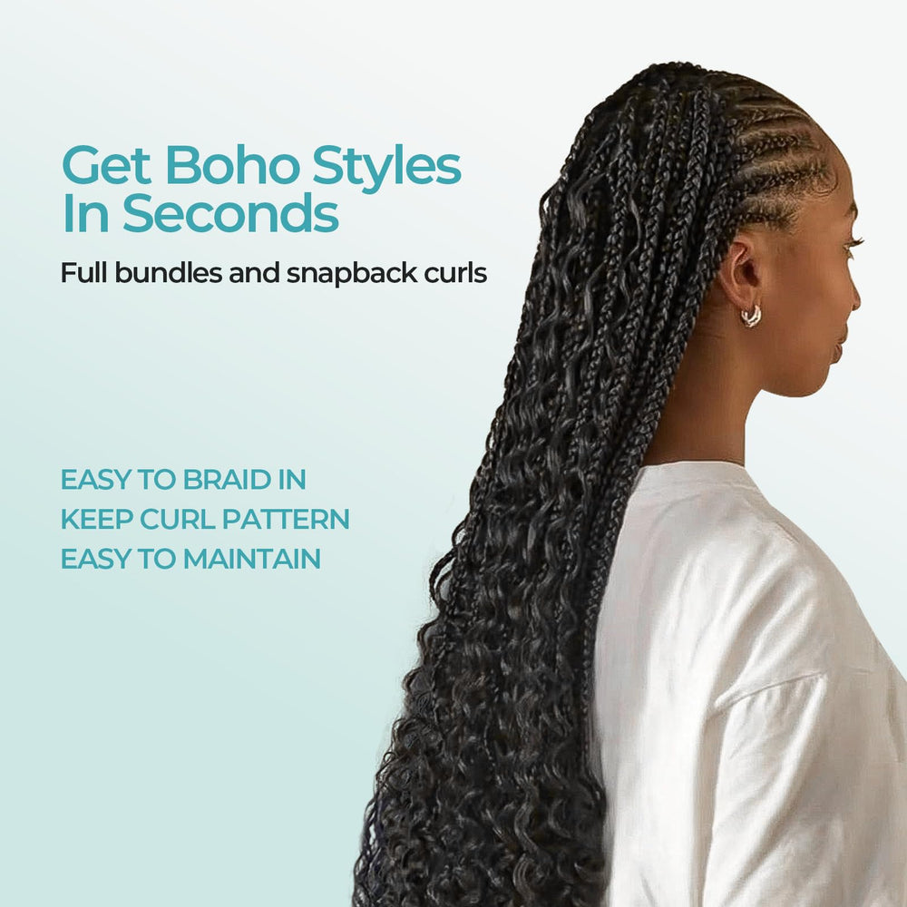 Lvnatu bulk human hair deep wave 22in jet black for smooth cuticles and shine