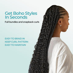 Lvnatu bulk human hair deep wave 22in jet black for smooth cuticles and shine