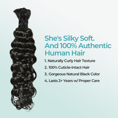 Lvnatu pre-stretched ends braiding hair for easy installation and tidy braids
