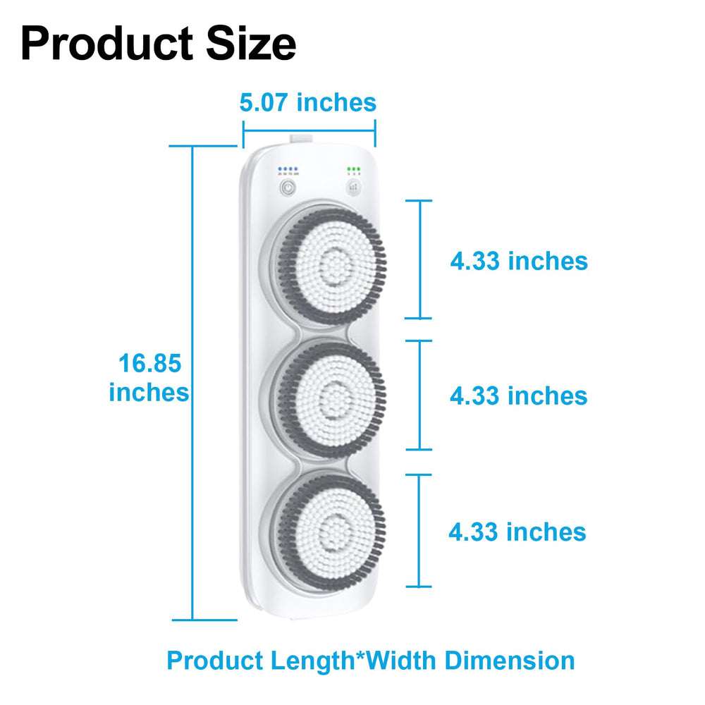 Lvrunben back scrubber intelligent protection system protects skin