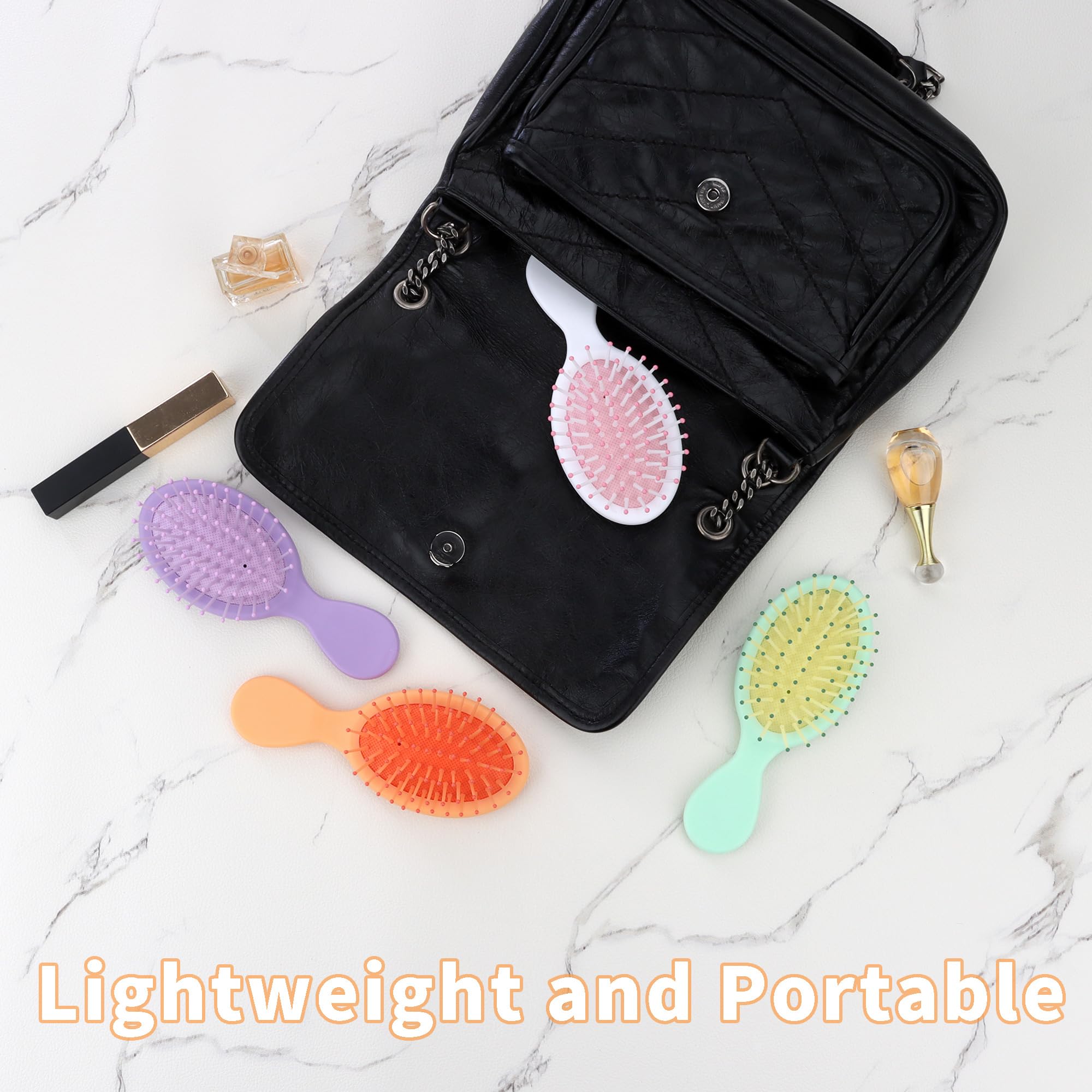 LVYOUIF pink mini brush supports travel grooming with a compact ergonomic design