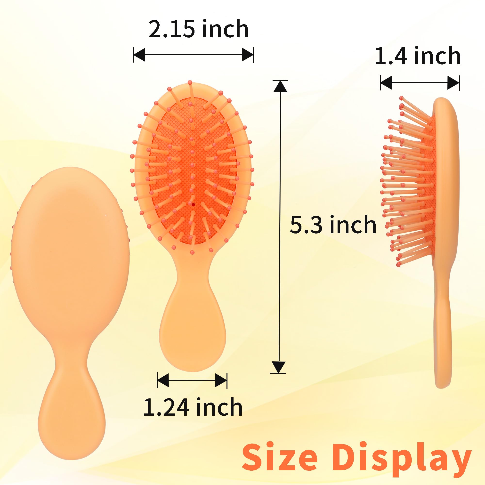 LVYOUIF purple mini brush delivers gentle detangling for sensitive scalps