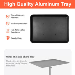 LWADALN salon-tray-cart storage top 17x13 supports tools and reduces clutter.