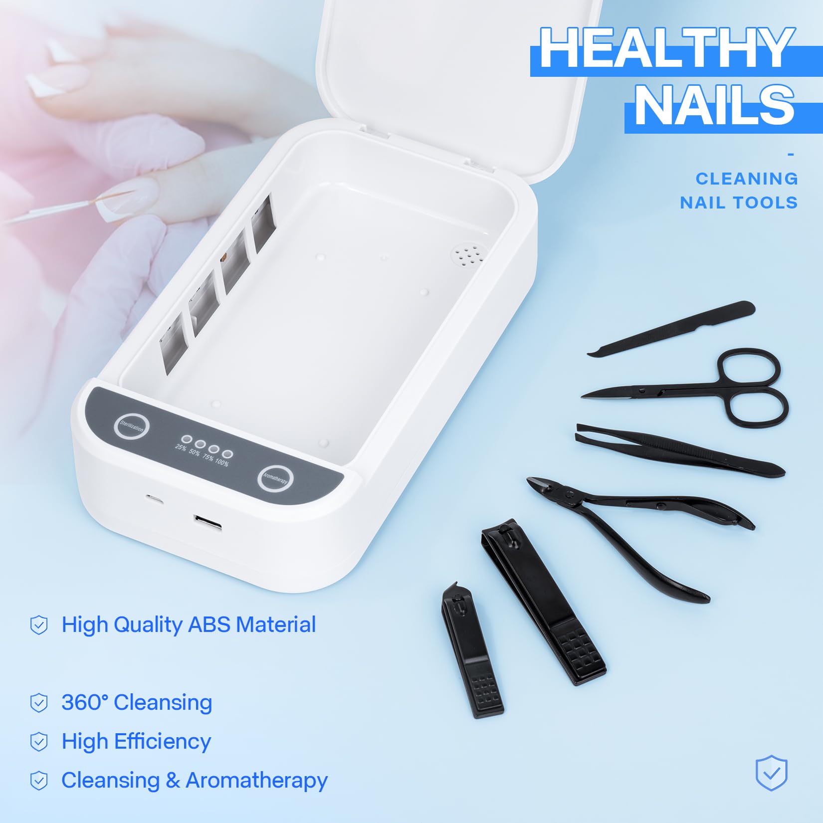 LXIANGN aromatherapy compartment adds pleasant scent during cleaning