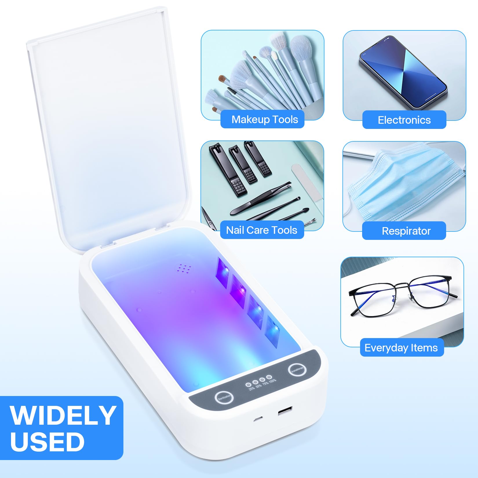 LXIANGN multi-use cleaner sanitizes nails phones glasses and more